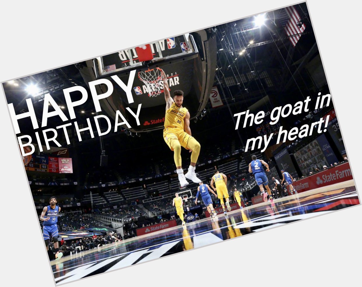 Happy birthday to the goat in my heart,Stephen Curry! 