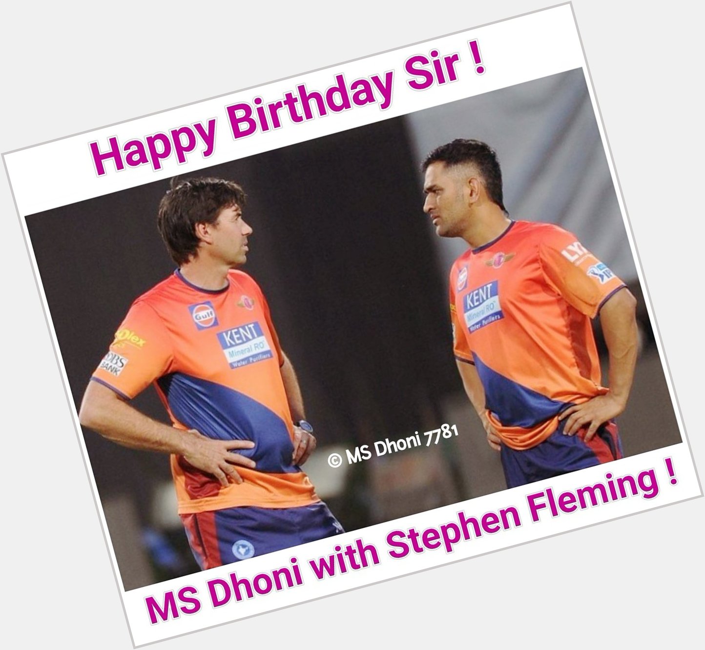 Happy Birthday Stephen Fleming !!         