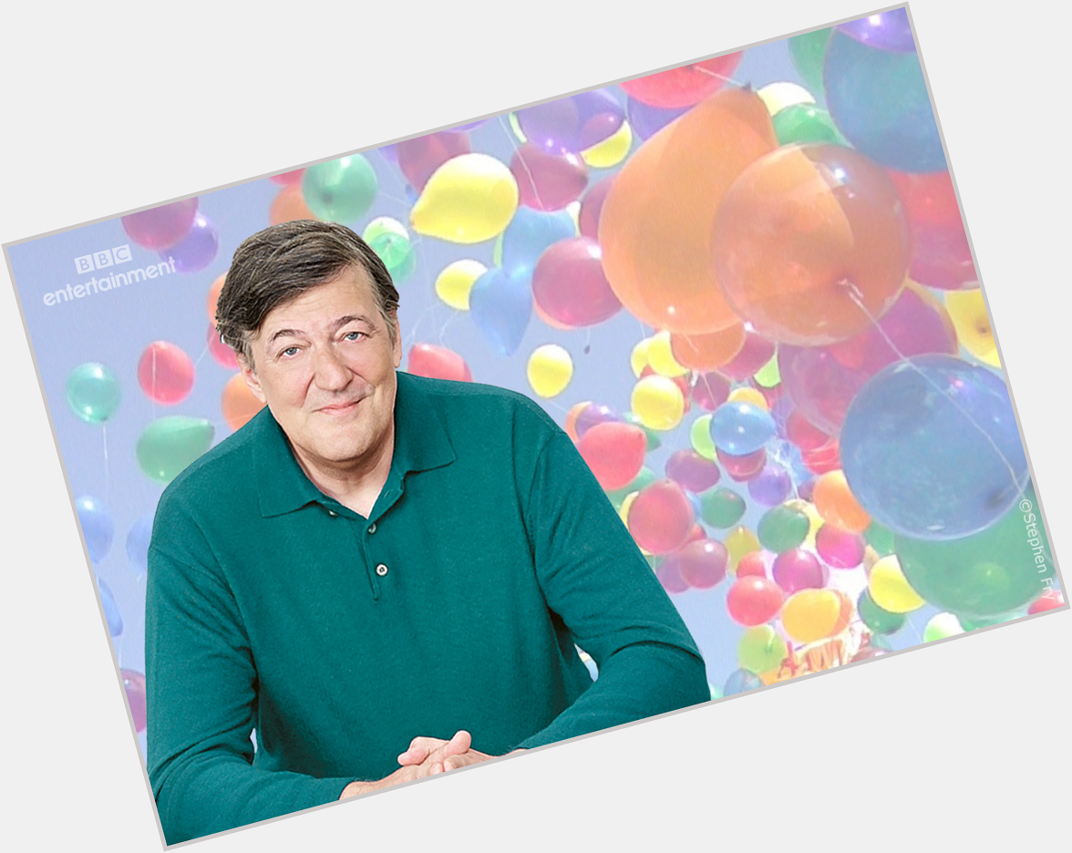 Hoping Stephen Fry doesn\t have Gerascophobia!  Happy Birthday Mr Fry - writer, QI host and National Poppet! 