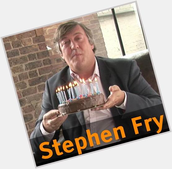 Happy birthday Stephen Fry.You are my hero.      