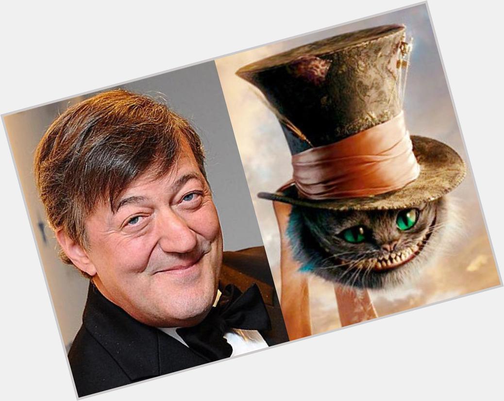 Happy Birthday to actor Stephen Fry, Fry voiced the Cheshire Cat in the 2010 