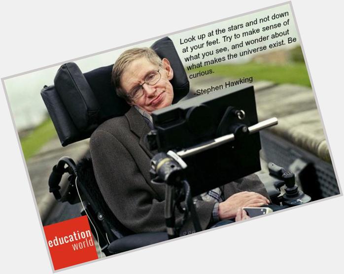 Happy birthday Stephen Hawking!  