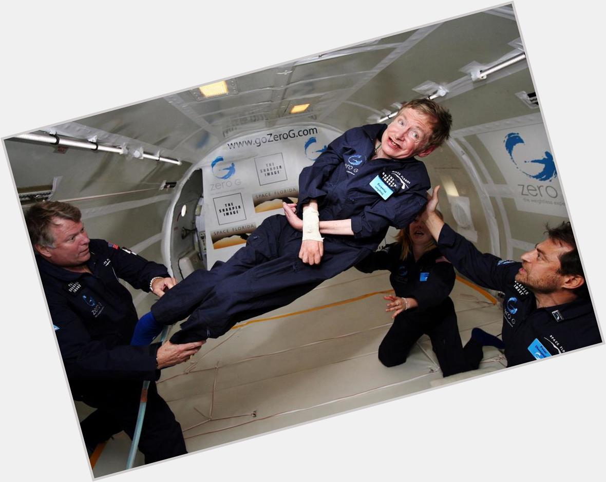    Remember when Stephen Hawking experienced zero gravity? 

Happy Birthday Stephen! 