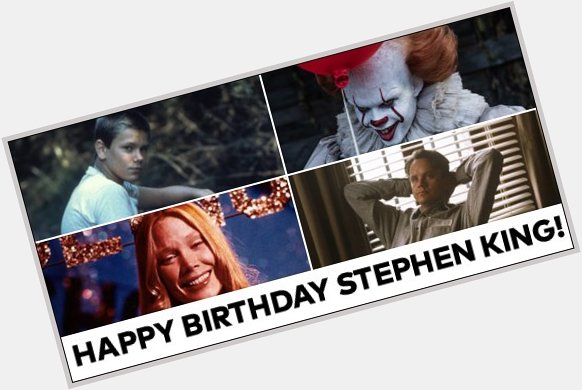 Happy birthday Stephen King! What are your fave movie adaptations of Stephen King\s books? 