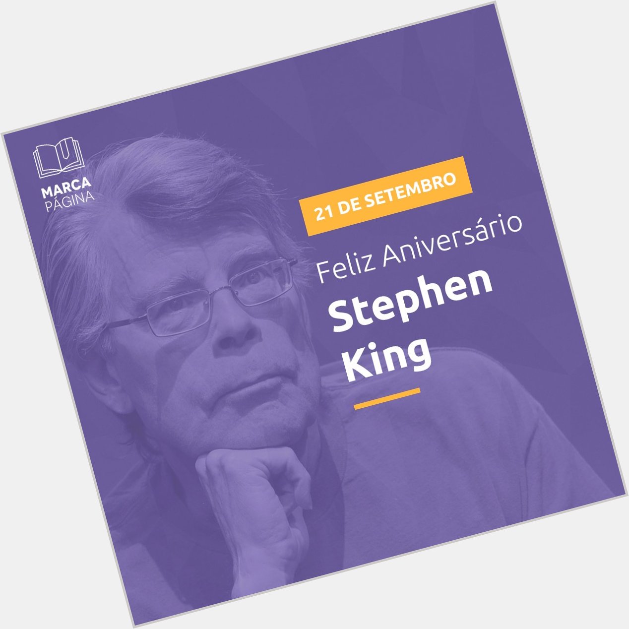 Desejamos ao Stephen King longos anos e belos livros! Ou será o contrário?  Happy birthday 