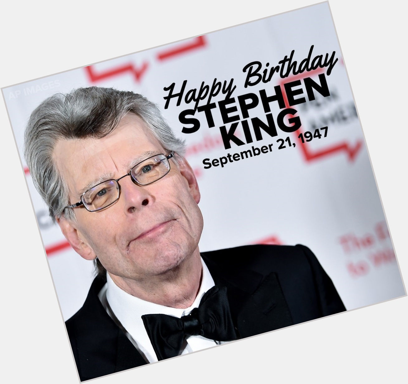 HAPPY BIRTHDAY! Today Stephen King, American author of horror and supernatural fiction, turns 73! 