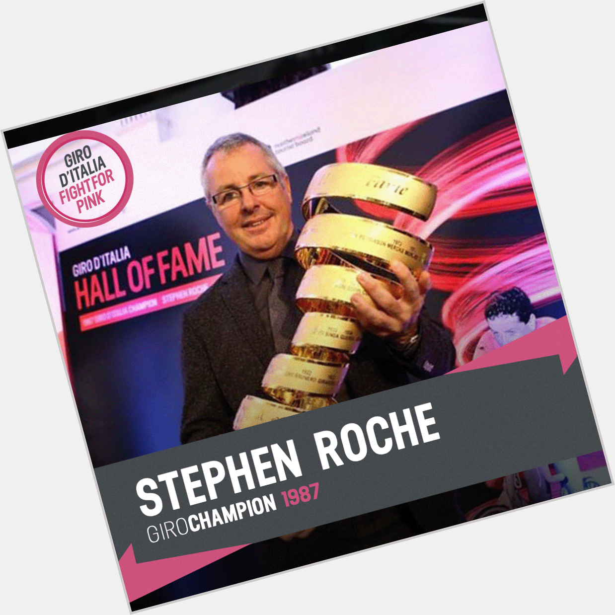 The great champion Stephen Roche celebrates his birthday today... And we wish him an happy birthday! 