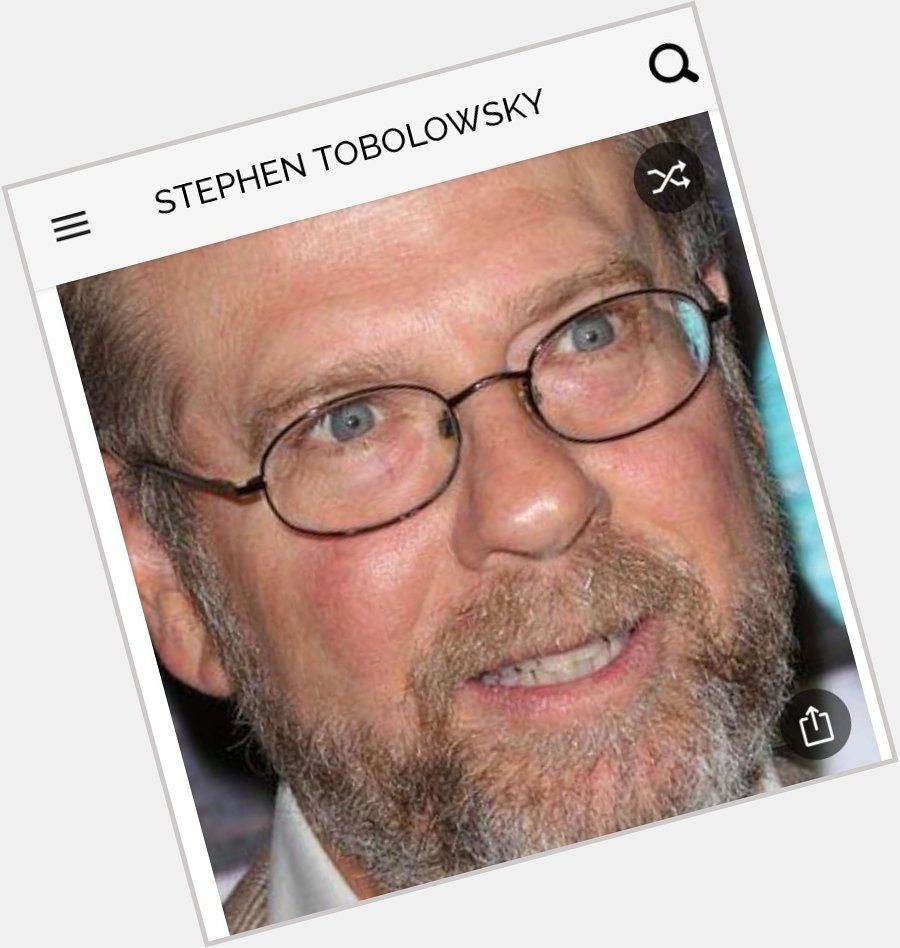 Happy birthday to this great actor.  Happy birthday to Stephen Tobolowsky 