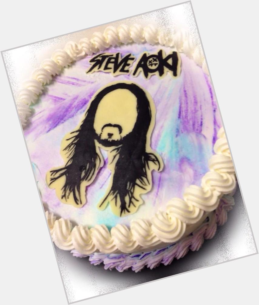  Happy Birthday  Steve Aoki Neon Future image Cake  