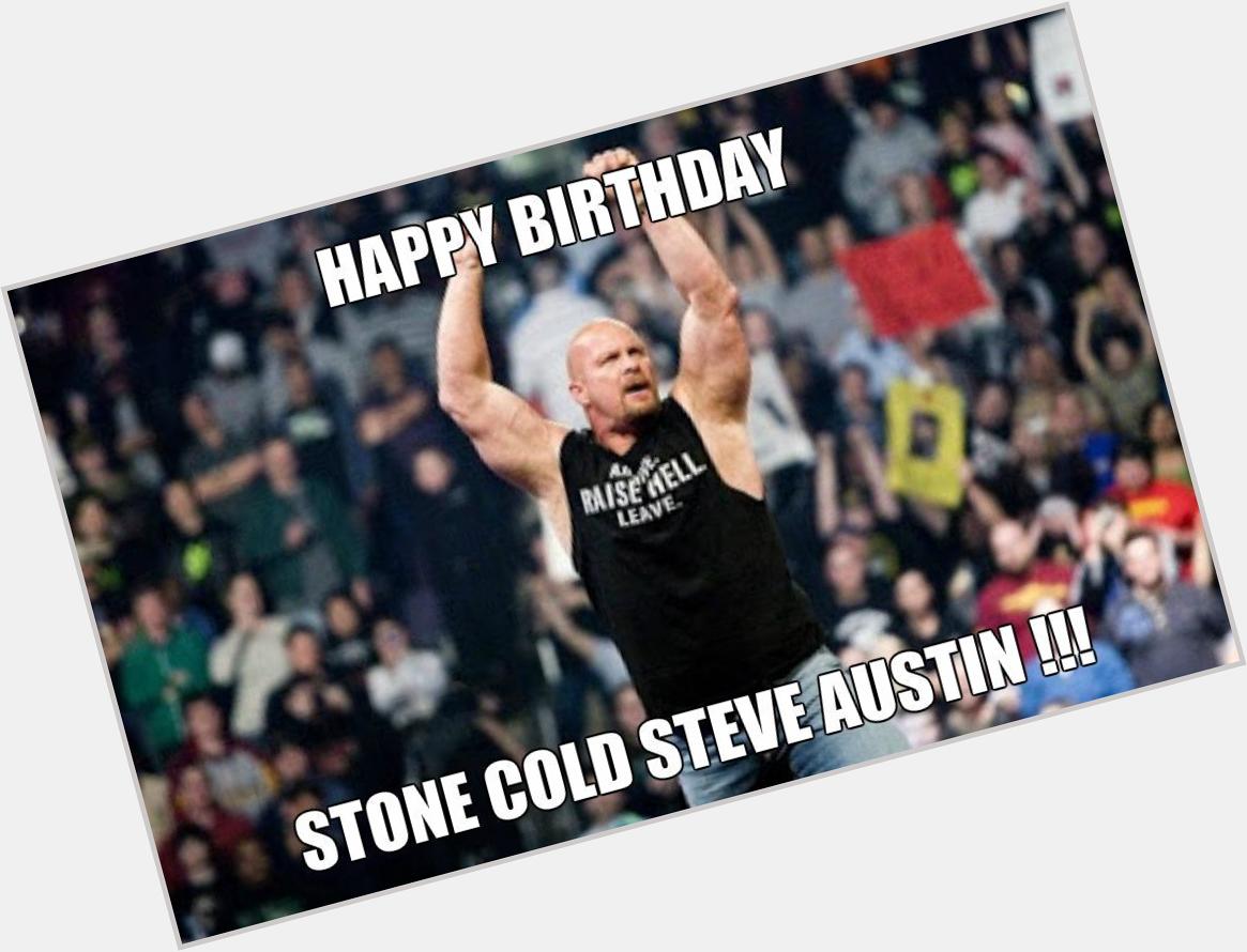 Happy 50th birthday to Stone Cold Steve Austin.  ^-^ 