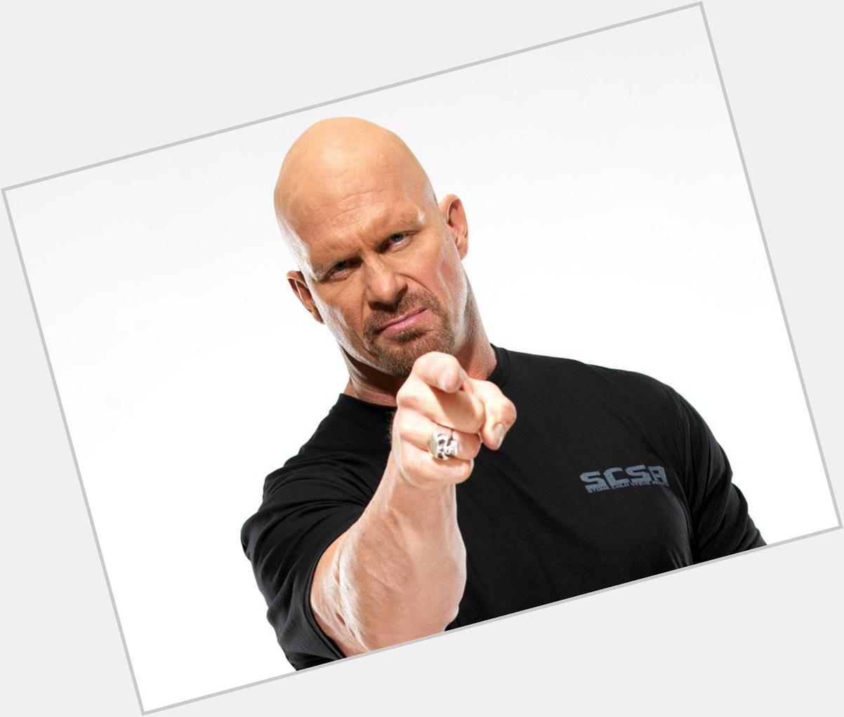 It\s Steve Austin\s Birthday.  Describe the 6x WWE Champion in one word, and wish him happy Birthday. 
