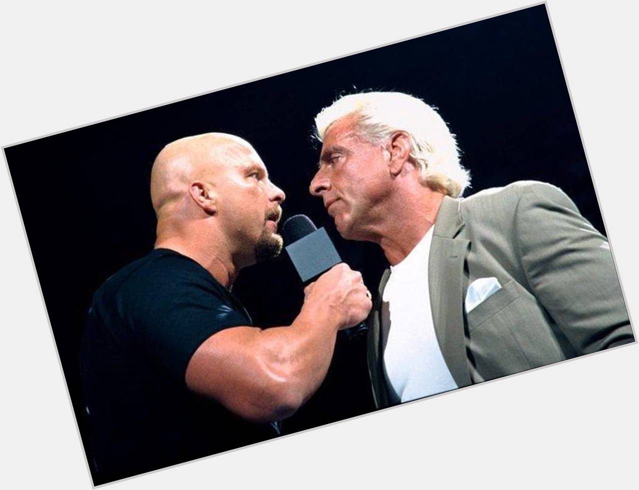 The greatest of all time.. and Stone Cold Steve Austin. Happy Birthday to The Texas Rattlesnake! 