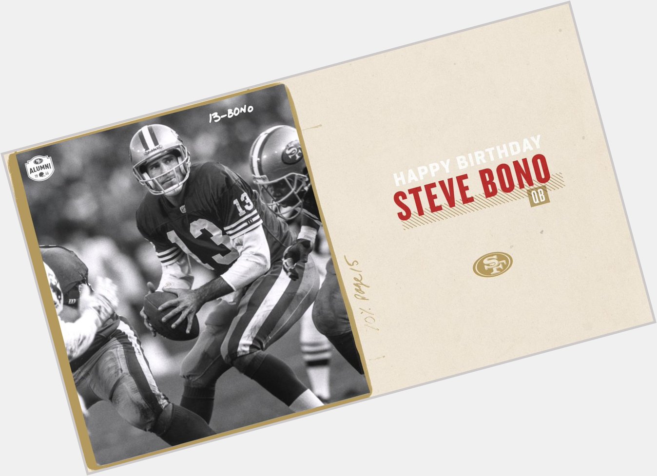 Happy birthday to alum, Steve Bono! 