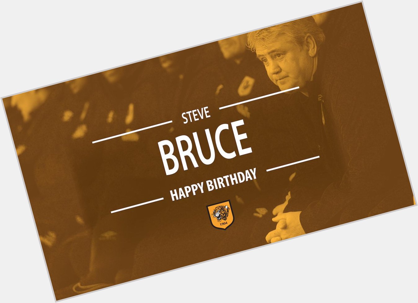 HAPPY BIRTHDAY: Steve Bruce celebrates his 54th birthday today!  