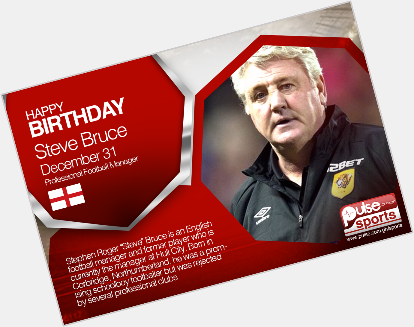 Join us in wishing Great & Manager, Steve Bruce, A Happy 55th Birthday!    