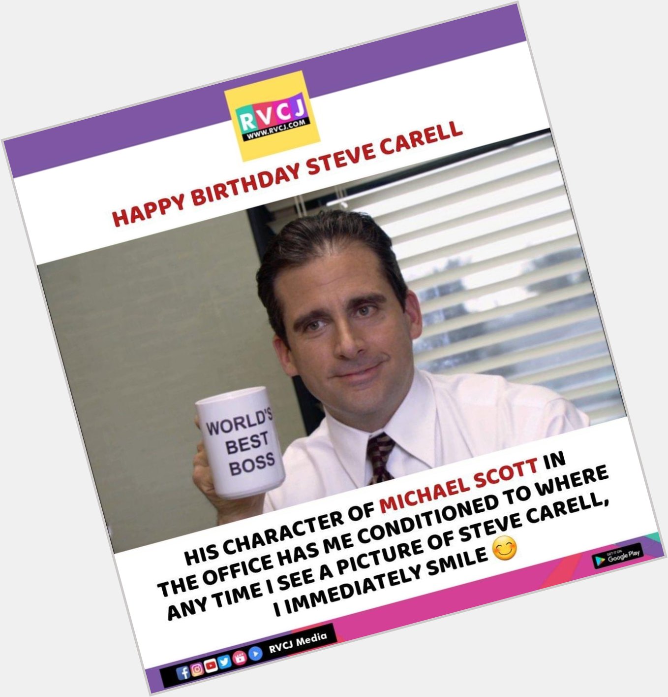 Happy Birthday Steve Carell      