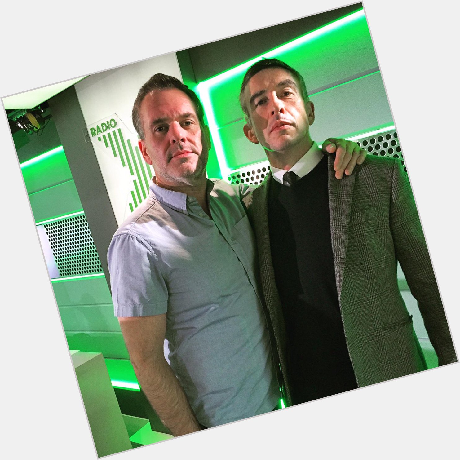 Happy Birthday Steve Coogan! Here\s a snap of him and Chris from yesterday\s show. 