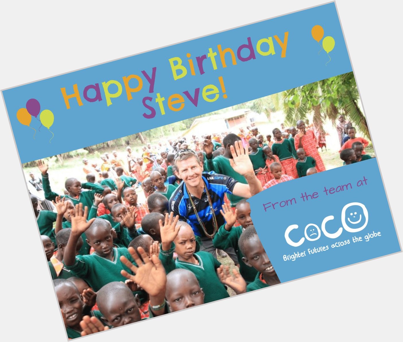 Happy Birthday to COCO co-founder and chairman Steve Cram CBE! Hope you have a fantastic day   