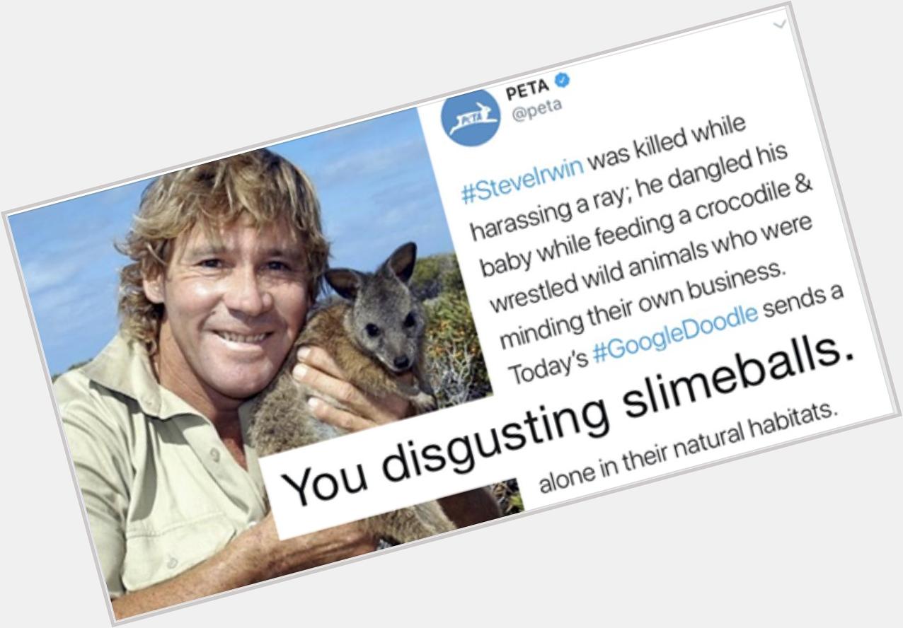 PETA trolled Steve Irwin on his birthday and people weren t wild about it, they were furious
 