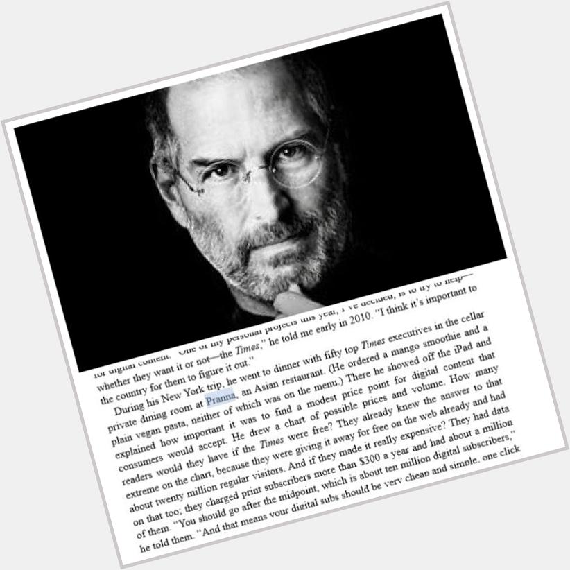 Happy Birthday Steve Jobs!  A brilliant man who revolutionized technology    