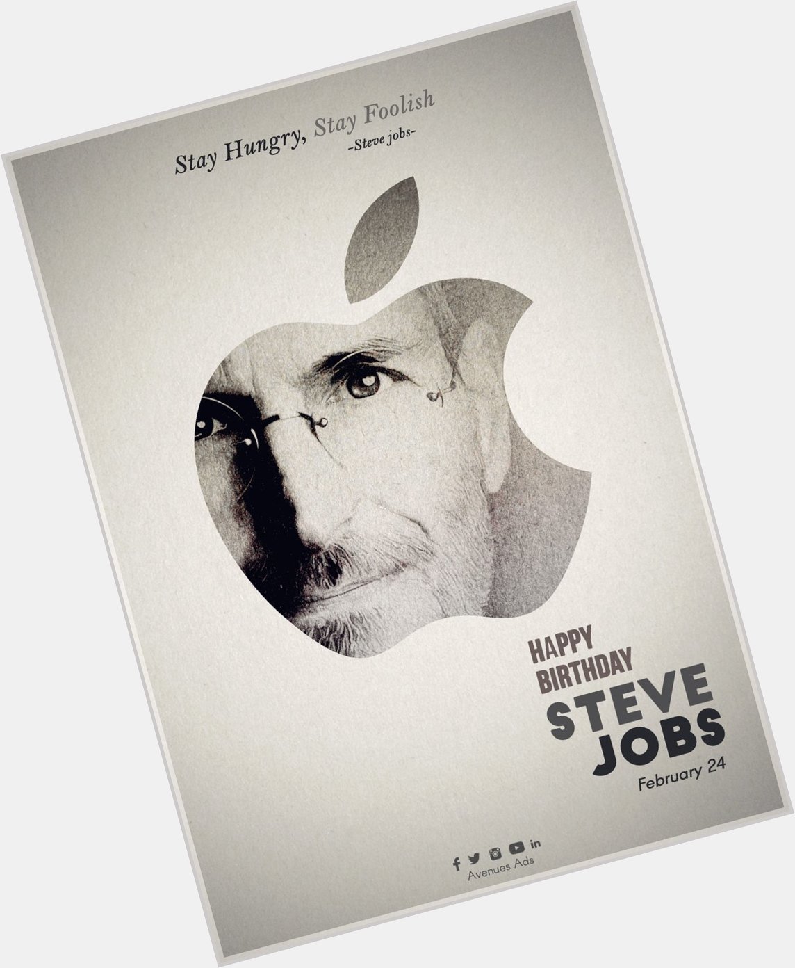 Happy Birthday to Steve Jobs, who would have turned 62 today!     