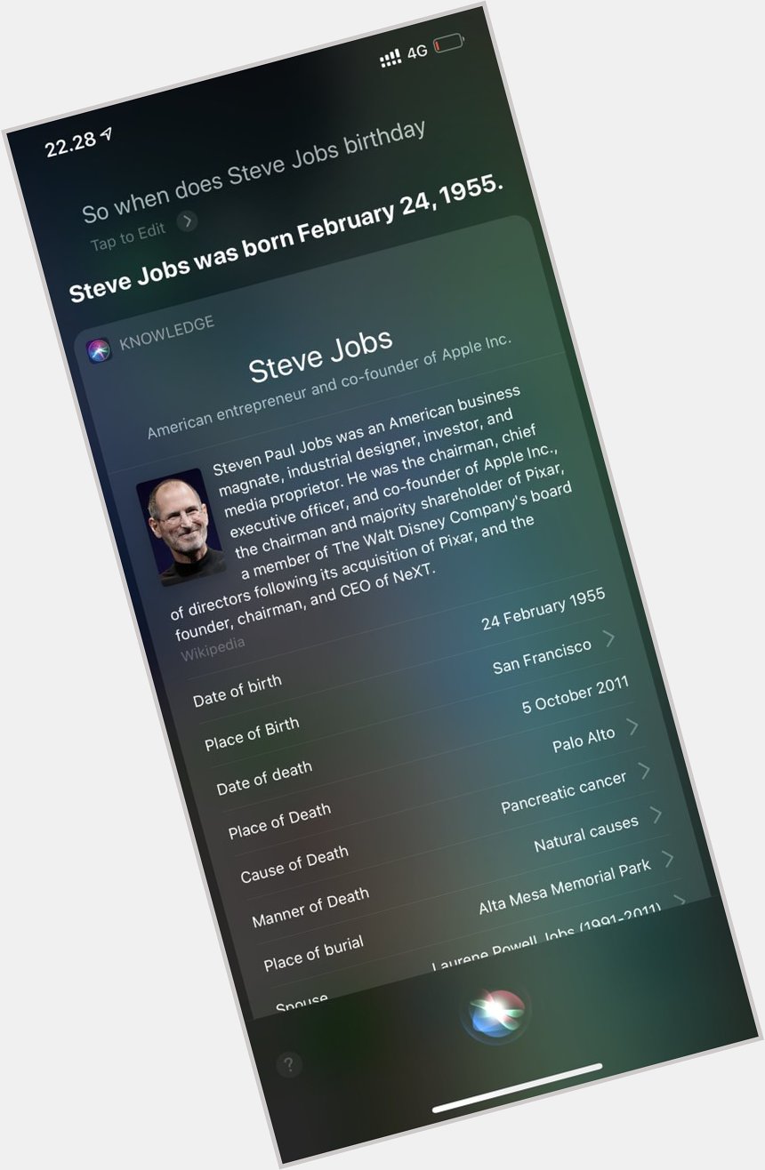 Happy birthday Steve Jobs 