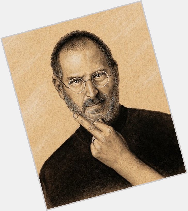 Happy birthday Steve Jobs. Portrait drawing I did. 