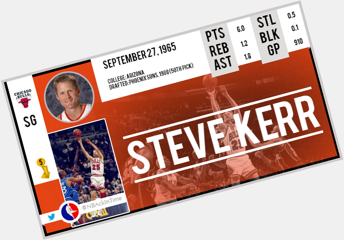 Happy Birthday Steve Kerr !       