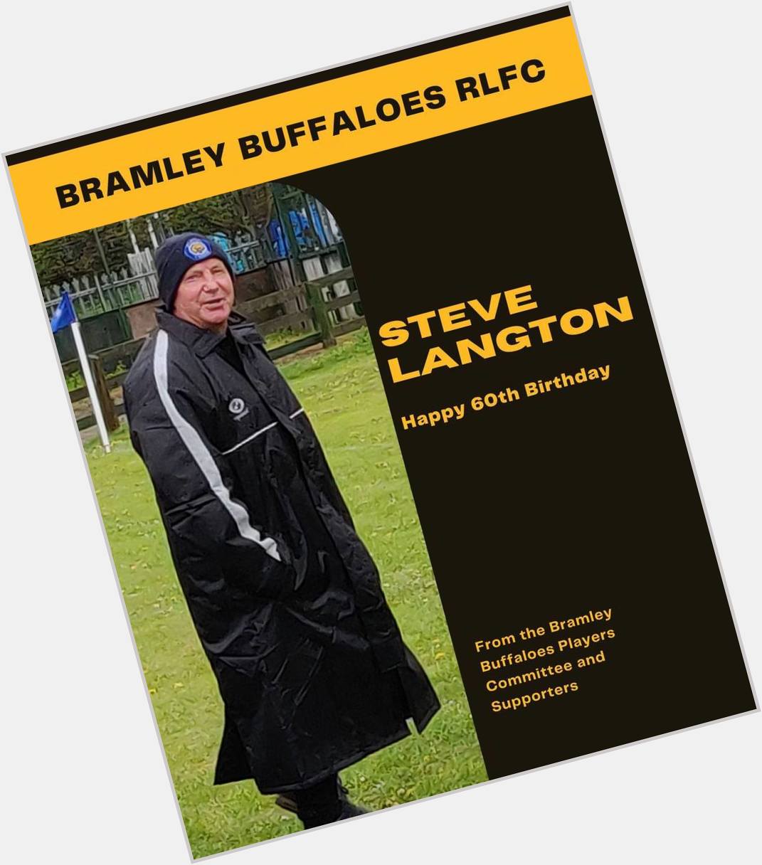 Happy 60th Birthday to our Coach and Friend, Steve Langton.  Enjoy your special day.  