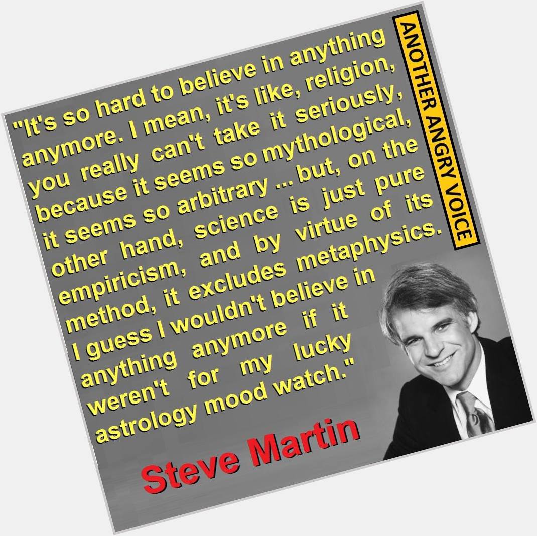 Happy 70th Birthday, Steve Martin.   