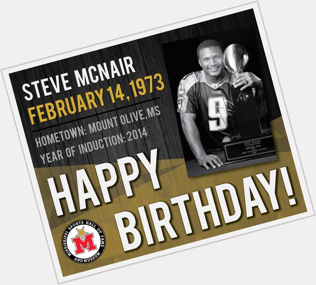 Happy Birthday, Steve McNair! Learn more:   