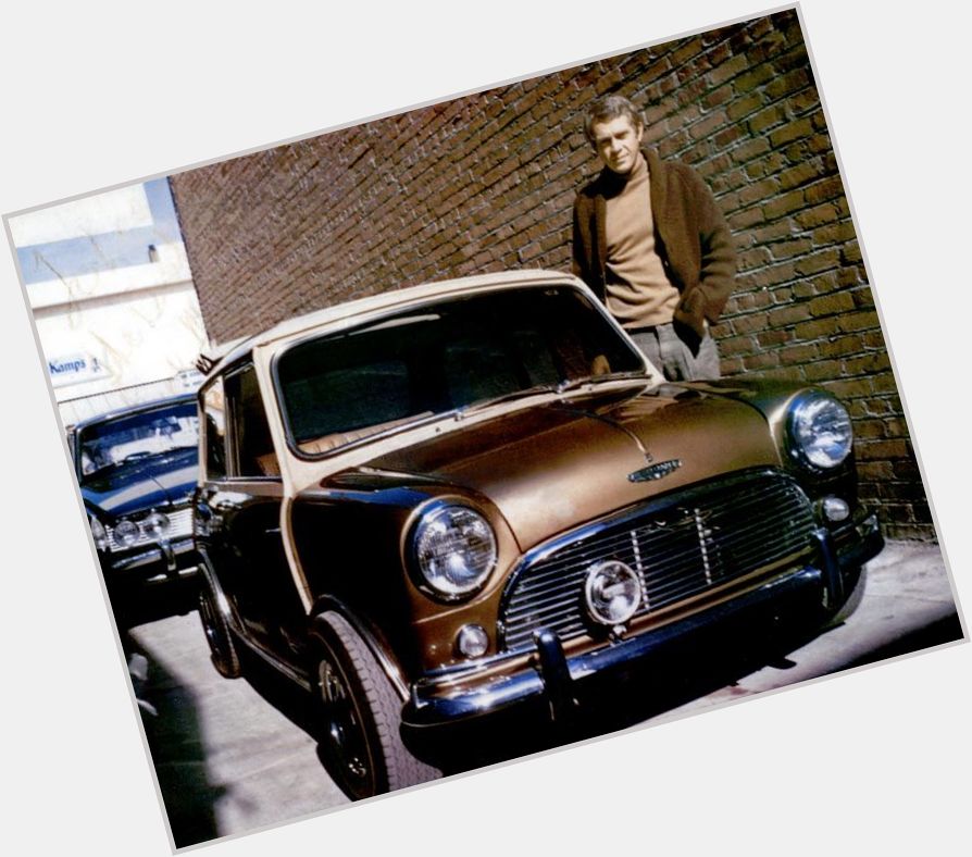 Happy Birthday to the King of Cool. Steve McQueen pictured here in 1967 with hisCooper S 1275.  