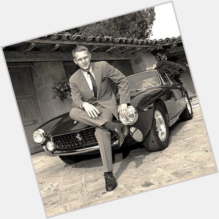 Happy Birthday Steve McQueen. RIP. Here with his 1963 Ferrari 250 GT Berlinetta Lusso. 