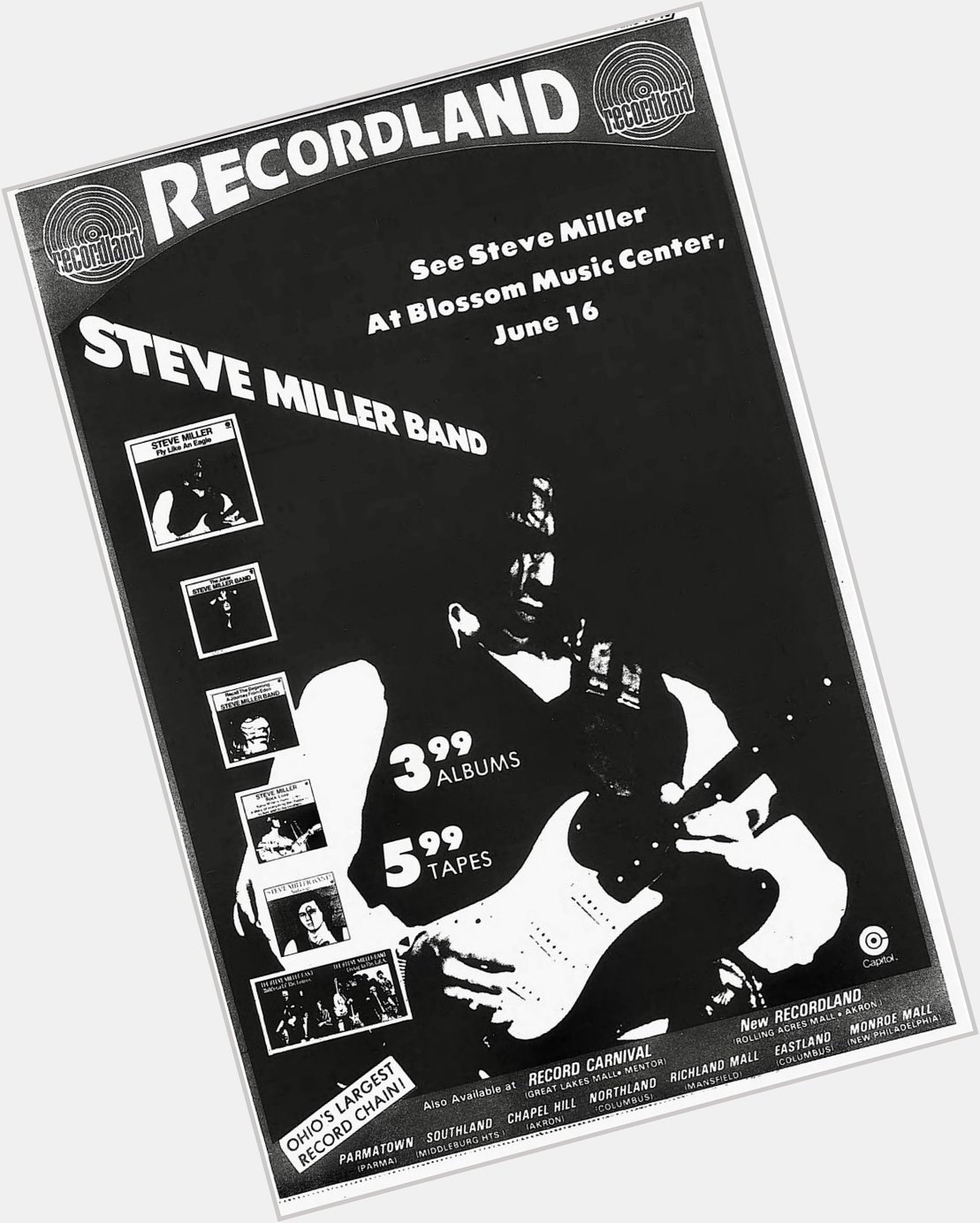 Happy 78th birthday to Steve Miller!

Photo Ad from Cleveland Scene June 1976 