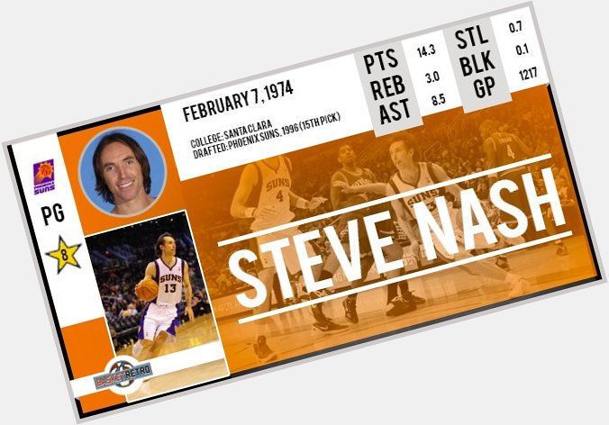 Happy birthday Steve Nash !    