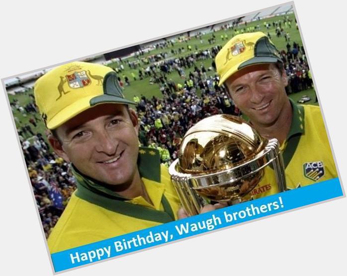 Happy Birthday Steve Waugh & Mark Waugh greatest pair & brothers to play Cricket. (pic.Courtesy ) 
