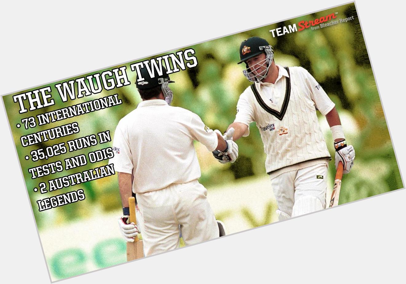 Happy 50th birthday to the greatest twins in the history of sport, icons, Mark and Steve Waugh! 