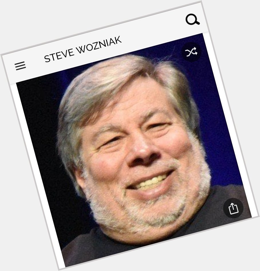 Happy birthday to this co-founder of Apple Computers. Happy birthday to Steve Wozniak 