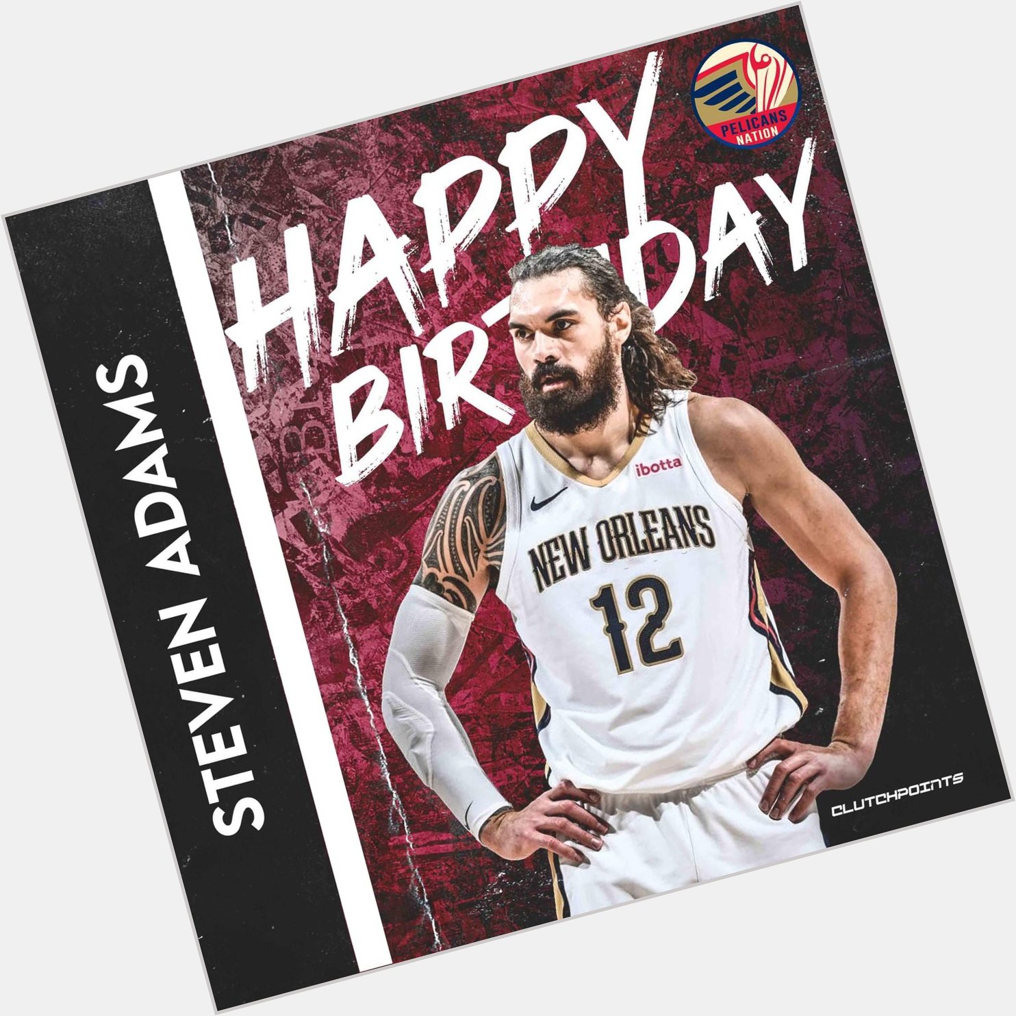 Join Pelicans Nation in wishing Steven Adams a happy 28th birthday!  