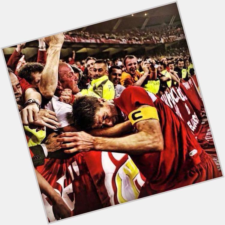 Today a legend turns 35. Happy Birthday Steven Gerrard. One of us. 