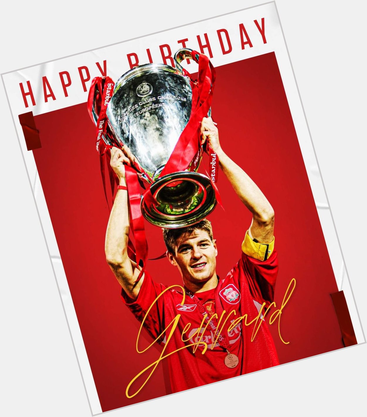 Happy birthday, Steven Gerrard.     