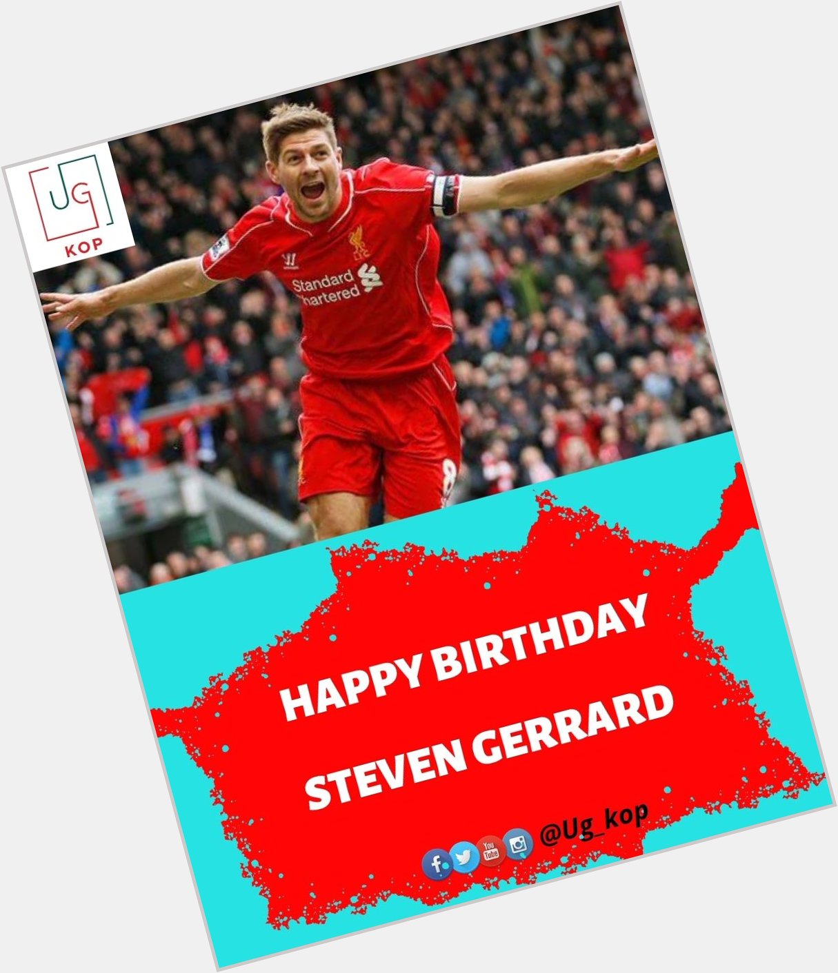 Happy birthday Steven Gerrard, we wish you the very best in all that you do. 