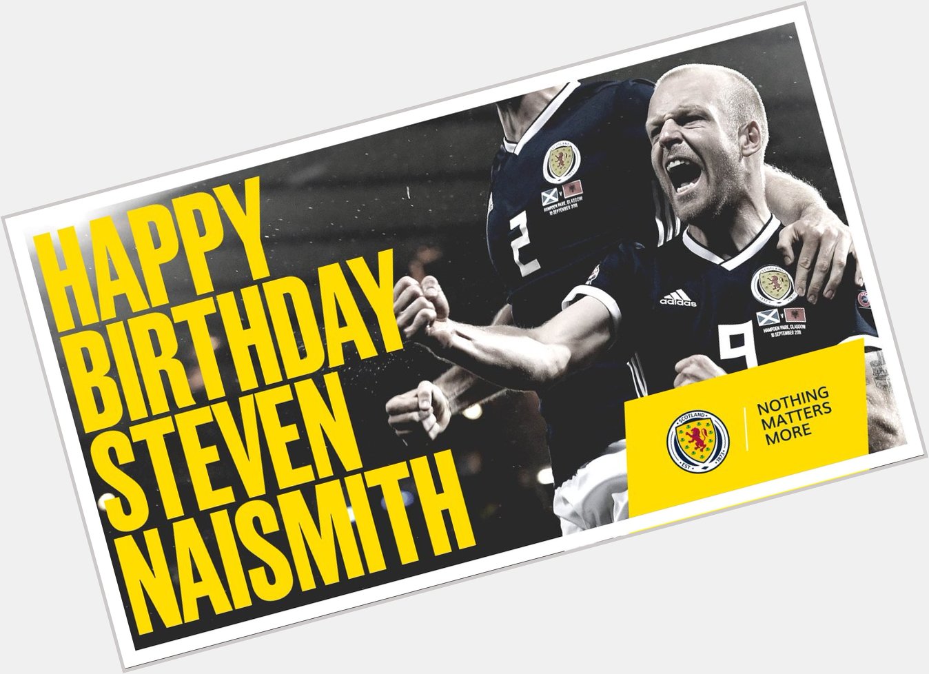  | Happy Birthday to Scotland forward Steven Naismith!

4  7  caps for       8  goals scored  