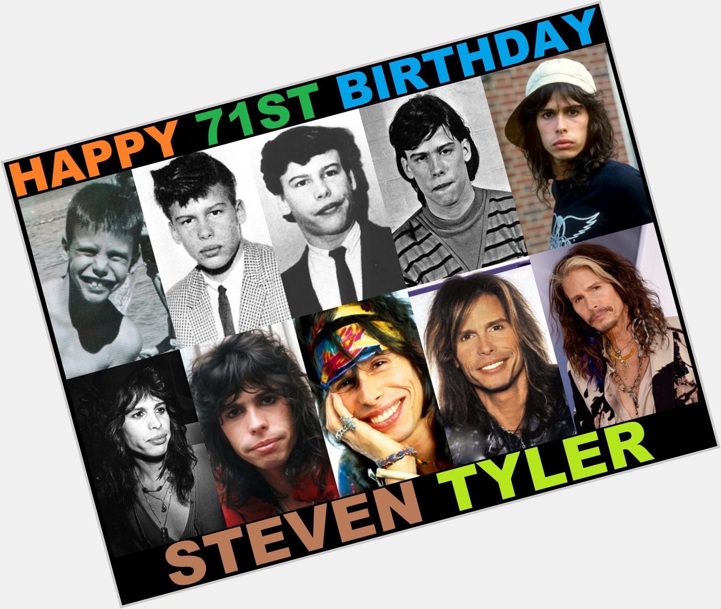 Happy 71st birthday, Steven Tyler Of Aerosmith! 