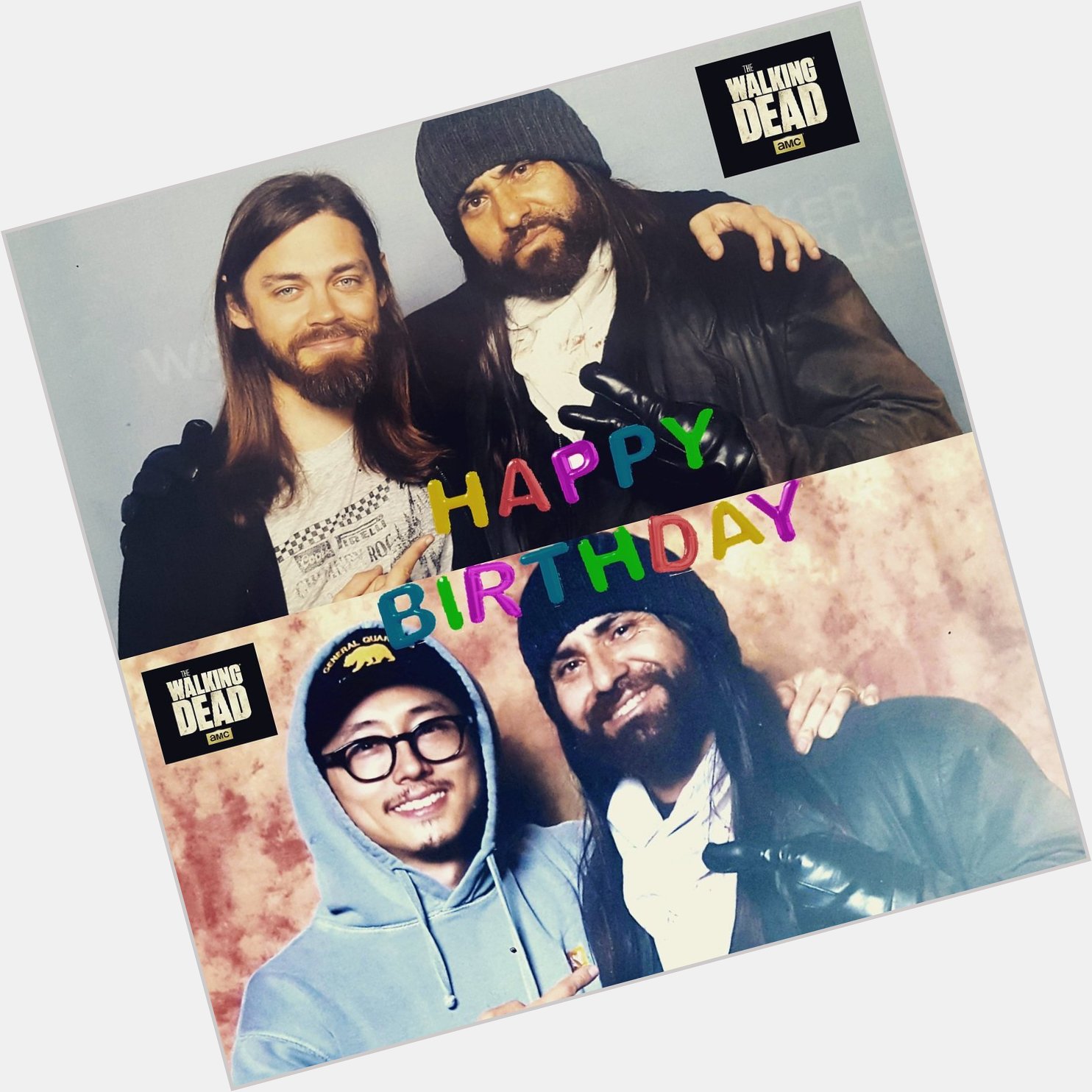 Happy bday to my Walking Dead boys , Tom Payne n Steven Yeun 