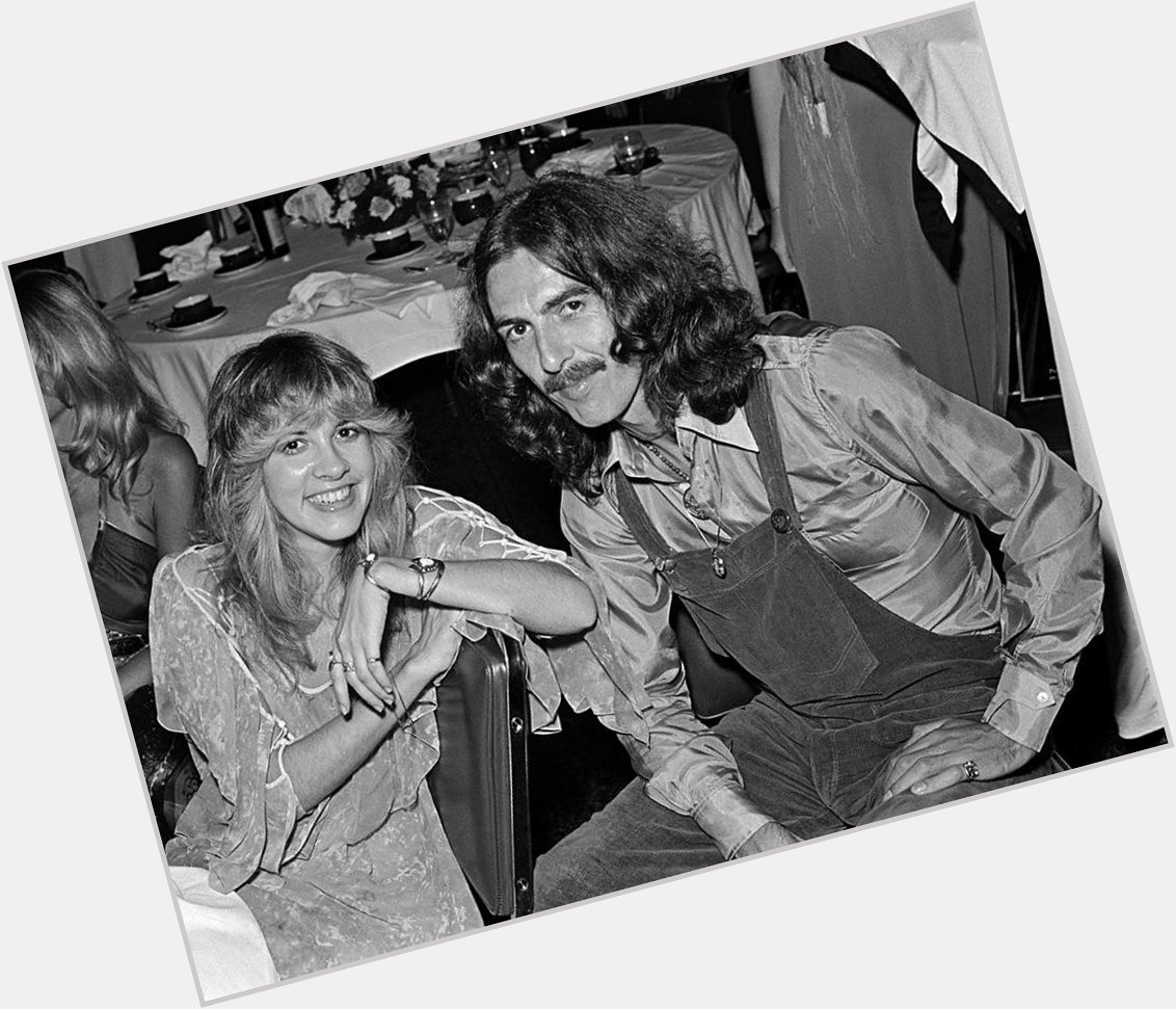Happy birthday to Stevie Nicks, seen here with George Harrison, 1977. 