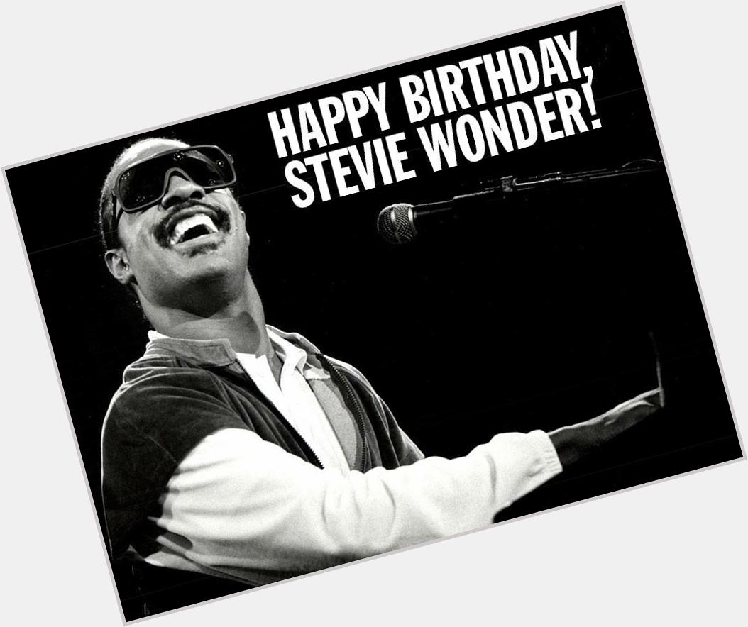 Happy 65th Birthday to the he musical genius Stevie Wonder. When he sings there\s always a Ribbon in the Sky! 