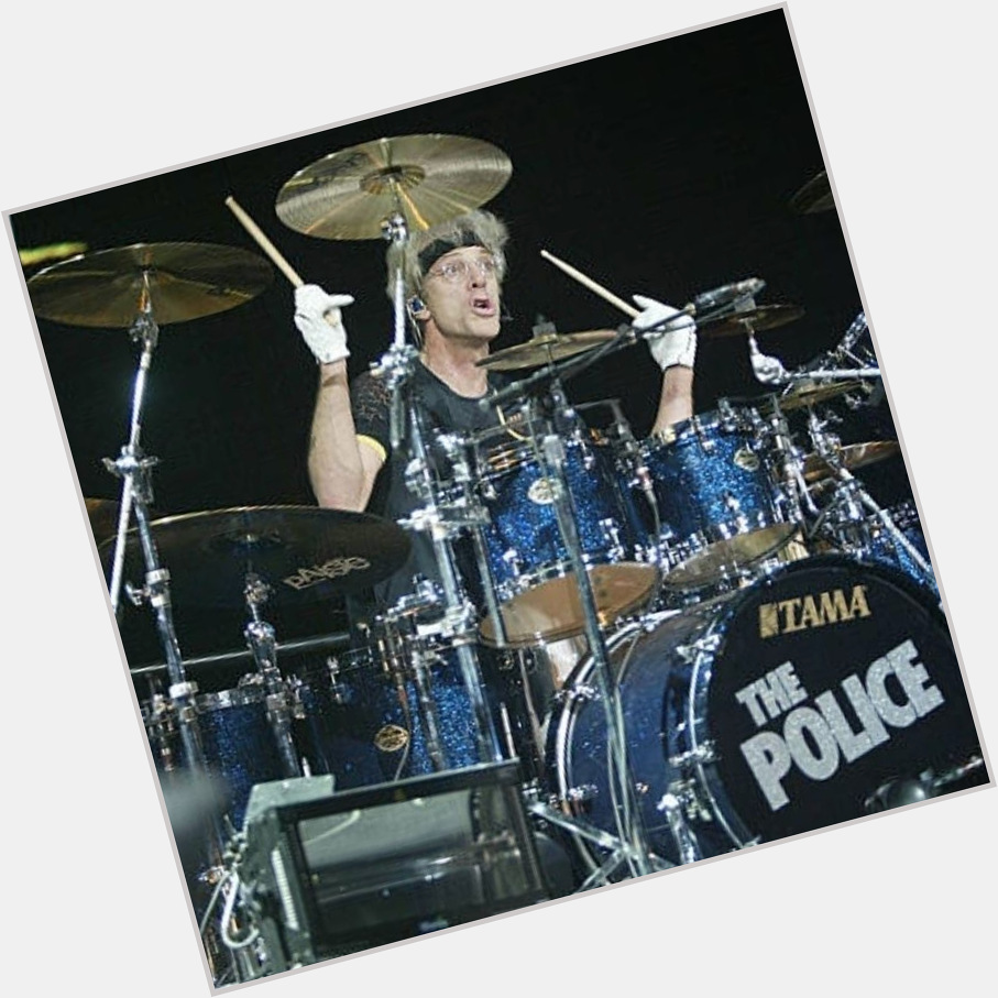 Happy birthday to Stewart Copeland, the amazing drummer for The Police 