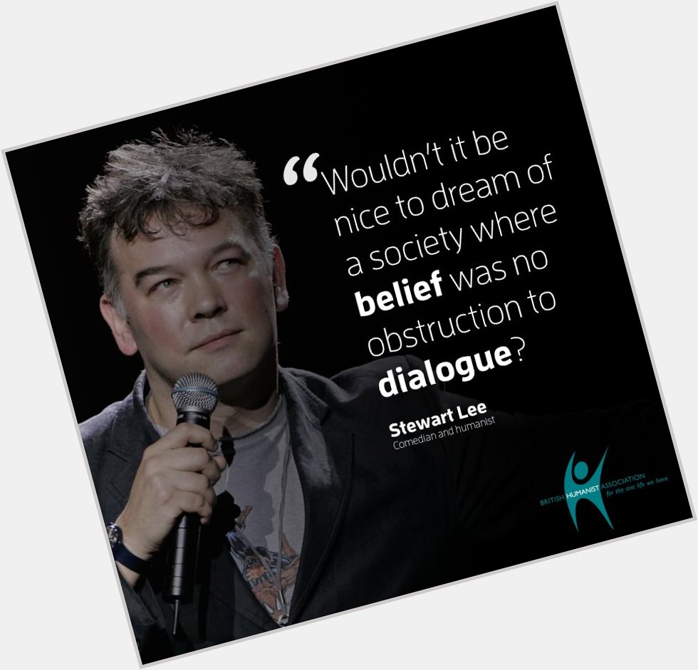 Happy birthday to our patron, Stewart Lee! And thank you for all your support over the years. 