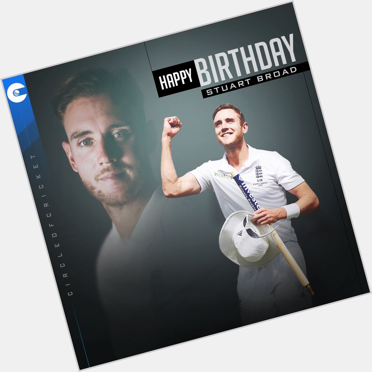 England\s second highest wicket-taker in Test cricket 
Happy Birthday, Stuart Broad 